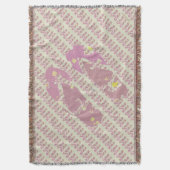 フリップフロップ（ピンク） スローブランケット (正面縦)