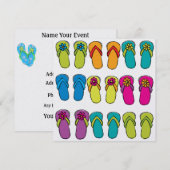 フリップフロップ - SRF 招待状 (正面/裏面)