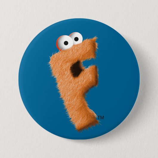 フリップボタン(青い)! 缶バッジ (正面)