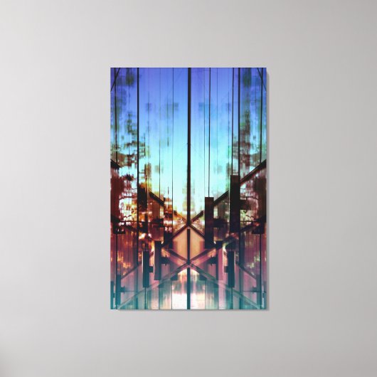 フリップ照明コンテンポラリーファインアート撮影 キャンバスプリント (正面)