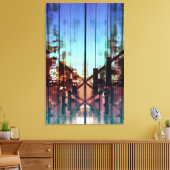 フリップ照明コンテンポラリーファインアート撮影 キャンバスプリント (インサイチュ (リビング))