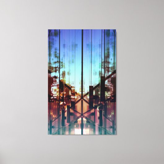 フリップ照明コンテンポラリーファインアート撮影 キャンバスプリント (正面)