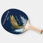 フリップ素晴らしパパニジマス釣り 卓球ラケット (横)