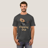 フリップ・アウト | おもしろシェフ・ユーモア   Tシャツ (正面フル)