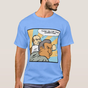 フリップConroyは丁寧にバッグの人のおもしろいな漫画を強打します Tシャツ