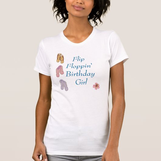 フリップFloppinの誕生日のティー Tシャツ (正面)