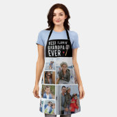 フリッ最高のピンじいちゃん |写真のコラージュ エプロン (着用した状態)