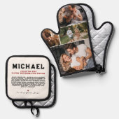 フリッ最高のピンのボーイフレンド |写真4 鍋つかみ&鍋敷きセット (正面/裏面)