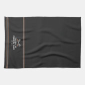 フリッ最高のピンパパヘラおもしろいレトロ キッチンタオル (横)