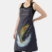 フリッ素晴らしピングパパフライ釣り子供の名前 エプロン (インサイチュ)