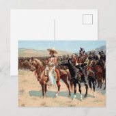 フリデリック・レミントンによる「The Mexican Major」(1889) ポストカード (正面/裏面)