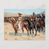 フリデリック・レミントンによる「The Mexican Major」(1889) ポストカード (正面)