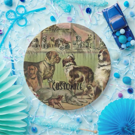 フリパーソナライズされたー・フレンズ愛犬家 ペーパープレート (パーティー)