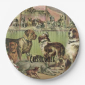 フリパーソナライズされたー・フレンズ愛犬家 ペーパープレート (正面)