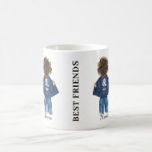 フリパーソナライズされた最高のーズARIES LEO GIRLジャン コーヒーマグカップ (中央)