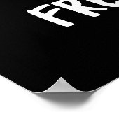 フリフランスのーズおもしろいファーストフードプンダークBG ポスター (角)