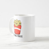 フリフランスのーズおもしろいファーストフードプン コーヒーマグカップ (正面左)