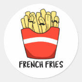 フリフランスのーズおもしろいファーストフードプン ラウンドシール (正面)