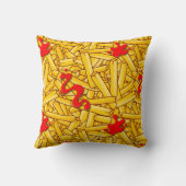 フリフランスのーズとケチャップマンガのファストフード クッション (裏面)