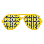 フリフランスのーズの執着おもしろいパーティーは眼鏡 アビエーターサングラス (正面)