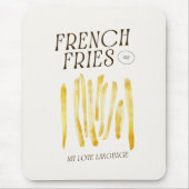 フリフランスのーズは私の愛の言語マウスパッド マウスパッド (正面)