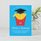 フリフランスのーズ卒業パーティーファストフード 招待状 (スタンド正面)