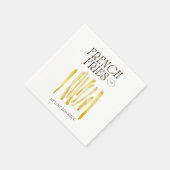 フリフランスのーズ好きおもしろい スタンダードカクテルナプキン (角)