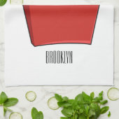 フリフランスのーズ漫画イラストレーション キッチンタオル (折り畳み)