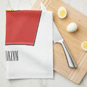 フリフランスのーズ漫画イラストレーション キッチンタオル (四つ折り)