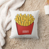 フリフランスのーズ漫画イラストレーション クッション (ブランケット)