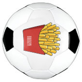 フリフランスのーズ漫画イラストレーション サッカーボール (回転)