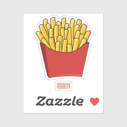 フリフランスのーズ漫画イラストレーション シール (シート)