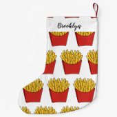 フリフランスのーズ漫画イラストレーション スモールクリスマスストッキング (裏面)