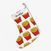 フリフランスのーズ漫画イラストレーション スモールクリスマスストッキング (裏面 (吊り時))