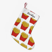 フリフランスのーズ漫画イラストレーション スモールクリスマスストッキング (正面 (吊り時))