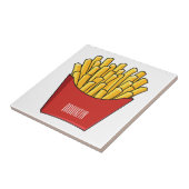 フリフランスのーズ漫画イラストレーション タイル (側面)