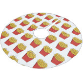 フリフランスのーズ漫画イラストレーション ブラッシュドポリエステルツリースカート (アングル)