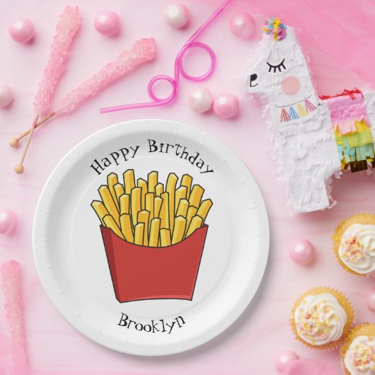 フリフランスのーズ漫画イラストレーション ペーパープレート (パーティー)