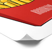 フリフランスのーズ漫画イラストレーション ポスター (角)