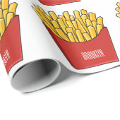 フリフランスのーズ漫画イラストレーション ラッピングペーパー (ロールコーナー)