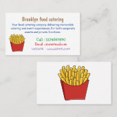 フリフランスのーズ漫画イラストレーション 名刺 (正面/裏面)