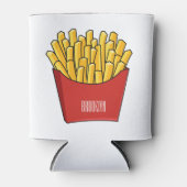 フリフランスのーズ漫画イラストレーション 缶クーラー (正面)