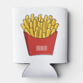 フリフランスのーズ漫画イラストレーション 缶クーラー (裏面)