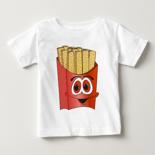 フリフランスのーズ漫画 ベビーTシャツ (正面)