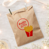 フリフランスのーズ誕生日パーティー フェイバーバッグ (クリップ留めされた状態)