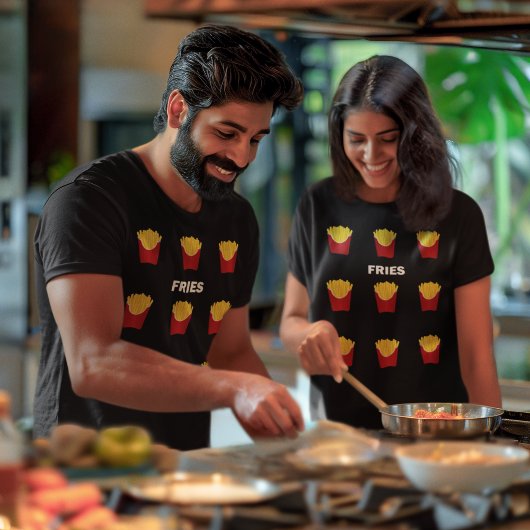 フリフランスのーズ高速ジャンクフードパタユニセックスーン Tシャツ