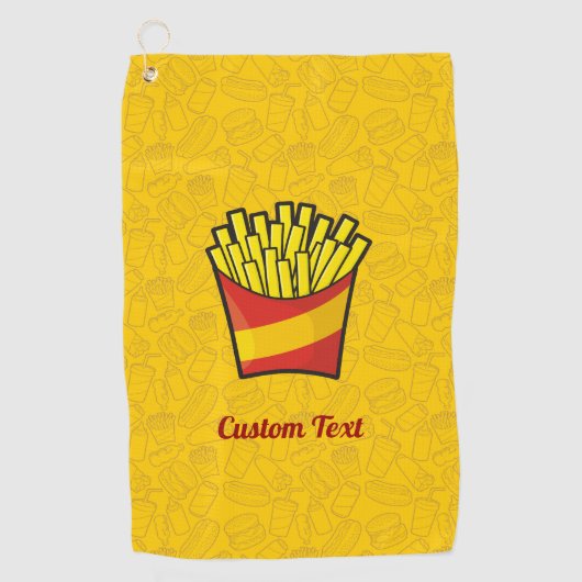 フリフランスのーズ ゴルフタオル (正面)