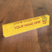 フリフランスのーズ デスクネームプレート (側面)