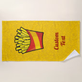 フリフランスのーズ ビーチタオル (正面)