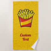 フリフランスのーズ ビーチタオル (正面)